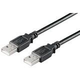 Artikelbild 1 für goobay USB 2.0 A Kabel 3,0 m schwarz, 1 St., Artikelnummer 613962