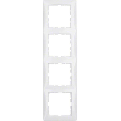Artikelbild für BERKER 4-fach Steckdosenrahmen weiß 29,4 x 8,1 cm, 1 St., Artikelnummer 176246