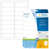 Artikelbild 1 für HERMA Adressetiketten 5075 weiß 99,1 x 33,8 mm, 25 Blatt, Artikelnummer 518062