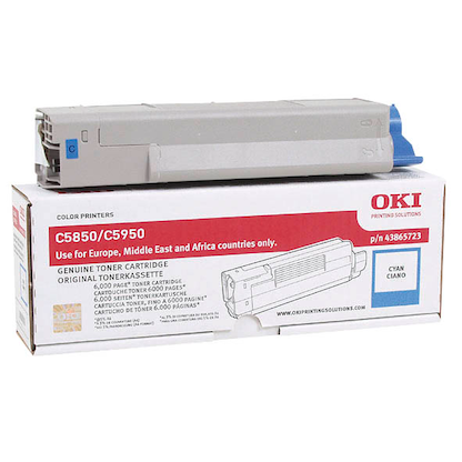 Artikelbild für OKI 43865723 cyan Toner, Artikelnummer 101048