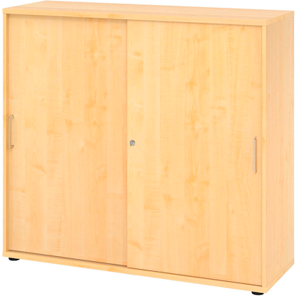 Artikelbild für HAMMERBACHER Schiebetürenschrank Mirakel, V1753S/3/3/BS ahorn 2 Fachböden 120,0 x 40,0 x 110,0 cm, Artikelnummer 999413