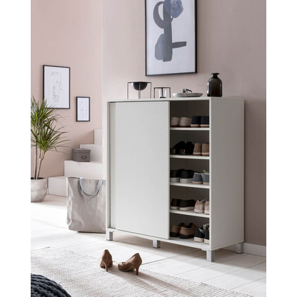 Artikelbild 4 für WOHNLING Schuhschrank, WL5.712 weiß 4 Fachböden 100,0 x 37,5 x 108,0 cm, Artikelnummer 907323