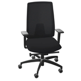 Artikelbild 1 für Dauphin Bürostuhl Indeed mesh Stoff schwarz, Gestell schwarz, Artikelnummer 125918