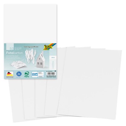 Artikelbild 2 für folia Fotokarton weiß 180 g/qm 50 Blatt, Artikelnummer 132725
