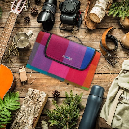 Artikelbild 5 für relaxdays Picknickdecke isoliert mehrfarbig 200,0 x 200,0 cm, 1 St., Artikelnummer 449104