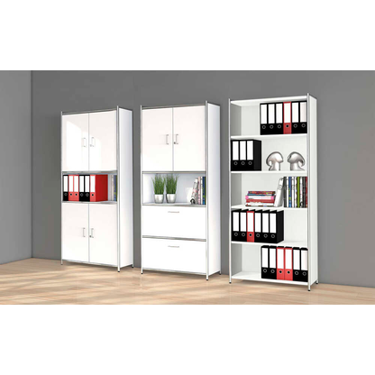 Artikelbild 10 für Kerkmann Aktenregal Lago weiß 80,0 x 38,0 x 220,0 cm, 1 St., Artikelnummer 308371