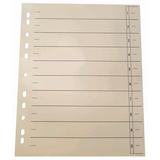 Artikelbild 1 für Wekre Trennblätter DIN A4 0-9 chamois, 230 g/m², 100 Blatt, Artikelnummer 630461