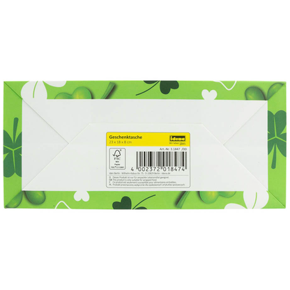 Artikelbild 6 für Idena Geschenktüte Glücksklee grün 18,0 x 23,0 cm, 1 St., Artikelnummer 677058