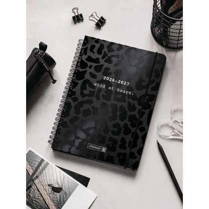 Artikelbild 5 für BRUNNEN Schülerkalender Wild at Heart 2026/2027 schwarz, 1 St., Artikelnummer 805038