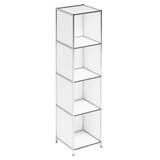 Artikelbild 1 für viasit Aktenregal System4 weiß 40,4 x 40,4 x 155,7 cm, 1 St., Artikelnummer 214395