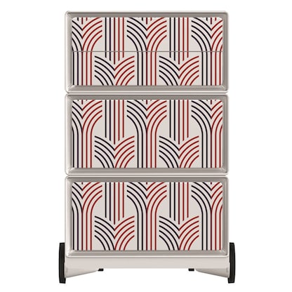 Artikelbild 3 für PAPERFLOW easyBox Vintage Rollcontainer weiß, bunt 60987 4 Auszüge 39,0 x 43,6 x 64,2 cm, Artikelnummer 215219