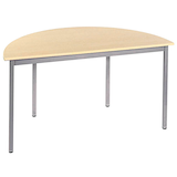 Artikelbild 1 für SODEMATUB Mehrzwecktisch ahorn, alu halbrund, Vierkantrohr alu, 140,0 x 70,0 x 74,0 cm, Artikelnummer 969972