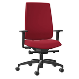 Artikelbild 1 für Dauphin Bürostuhl Indeed operator Stoff rot, Gestell schwarz, Artikelnummer 124978
