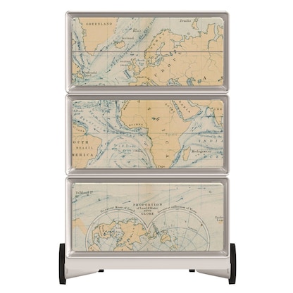 Artikelbild 3 für PAPERFLOW easyBox Vintage Rollcontainer weiß, bunt 61340 4 Auszüge 39,0 x 43,6 x 64,2 cm, Artikelnummer 214447