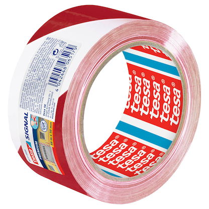 Artikelbild für tesa Warnklebeband Signal PREMIUM rot/weiß 50,0 mm x 66,0 m 1 Rolle, Artikelnummer 190411