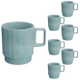 Artikelbild 1 für BAUSCHER Kaffeetassen EDGE grün 0,30 l, 6 St., Artikelnummer 819092