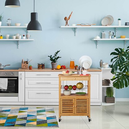 Artikelbild 3 für relaxdays Servierwagen braun 59,5 x 35,0 x 82,0 cm, Artikelnummer 644033