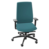 Artikelbild 1 für Dauphin Bürostuhl Indeed operator Stoff grün, Gestell schwarz, Artikelnummer 124986