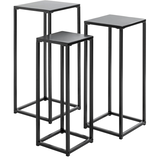 Artikelbild 1 für HAKU Möbel Pflanzenständer-Set Metall schwarz, 1 Set, Artikelnummer 853842