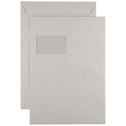 Artikelbild 2 für kaenguruh the world of paper Versandtaschen DIN C4 mit Fenster grau 250 St., Artikelnummer 736179