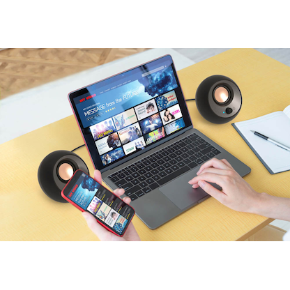 Artikelbild 2 für CREATIVE Pebble V3 Lautsprecher schwarz, Artikelnummer 362113