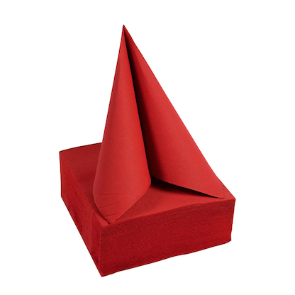 Artikelbild 2 für PROnappe Servietten rot 2-lagig 20,0 x 20,0 cm, 50 St., Artikelnummer 361299