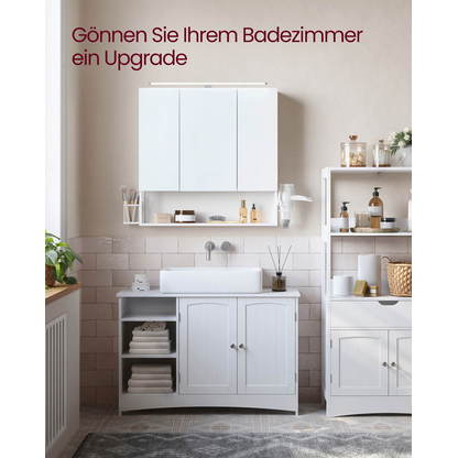 Artikelbild 9 für VASAGLE Spiegelschrank weiß 70,0 x 14,5 x 70,0 cm, Artikelnummer 438829