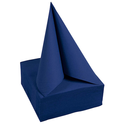 Artikelbild 2 für PROnappe Servietten marineblau 2-lagig 38,0 x 38,0 cm, 40 St., Artikelnummer 361859