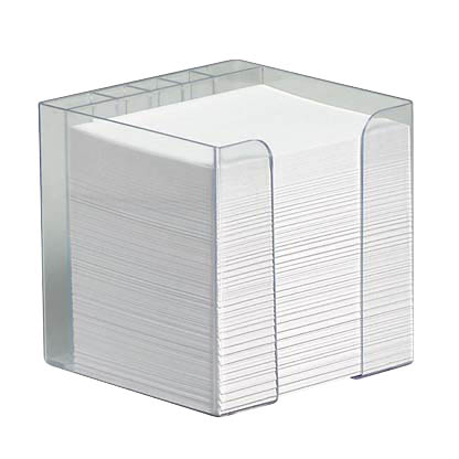 Artikelbild 2 für Zettelbox mit Stiftehalter transparent inkl. 850 Notizzettel weiß, 1 St., Artikelnummer 332080