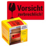Artikelbild 1 für AVERY Zweckform Warnetiketten 7211 rot »Vorsicht zerbrechlich!« 100,0 x 50,0 mm, 1 Etiketten , Artikelnummer 432029