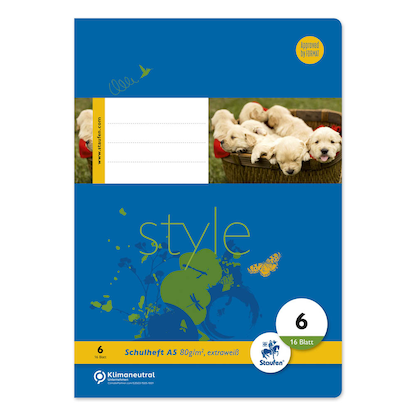 Artikelbild 2 für Staufen® Schulhefte Lineatur 5 kariert DIN A5 ohne Rand, 16 Blatt, 10 St., Artikelnummer 717546