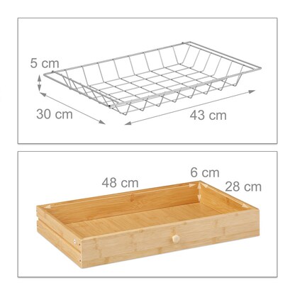 Artikelbild 6 für relaxdays Servierwagen braun 59,5 x 35,0 x 82,0 cm, Artikelnummer 644033