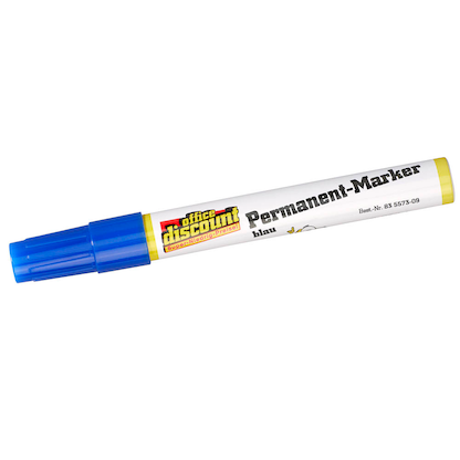 Artikelbild 3 für office discount Permanentmarker blau 1,5 - 3,0 mm, 1 St., Artikelnummer 835573