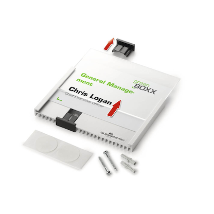 Artikelbild 3 für DURABLE Türschild INFO SIGN Metall silber DIN A6 quer, 1 St., Artikelnummer 573139