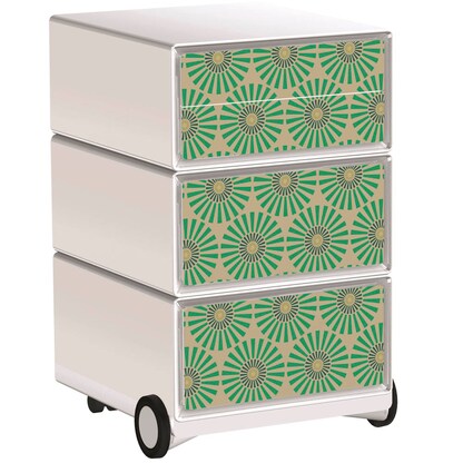 Artikelbild für PAPERFLOW easyBox Vintage Rollcontainer weiß, bunt 60811 4 Auszüge 39,0 x 43,6 x 64,2 cm, Artikelnummer 215568