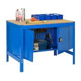 Artikelbild 1 für Simonrack Werkbank SIMONWORK BT0 blau 91,0 x 61,0 x 84,2 cm, Artikelnummer 359756