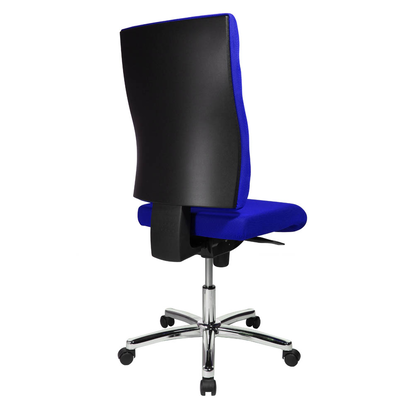 Artikelbild 5 für office discount Bürostuhl Unni Med Deluxe Stoff blau, Gestell chrom, Artikelnummer 367971