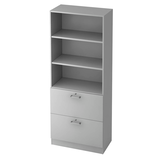 Artikelbild 1 für HAMMERBACHER Regalschrank 7300 CE, V7300/5/5/CE lichtgrau 80,0 x 42,0 x 200,4 cm, 1 St., Artikelnummer 861914