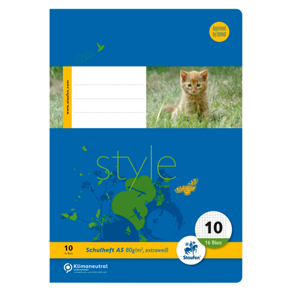 Artikelbild 3 für Staufen® Schulhefte Lineatur 10 kariert DIN A5 Außenrand, 16 Blatt, 10 St., Artikelnummer 717553