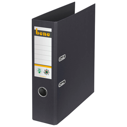 Artikelbild für bene No.1 Ordner schwarz Karton 8,0 cm DIN A4, 1 St., Artikelnummer 321632