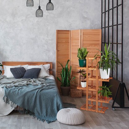 Artikelbild 3 für relaxdays Blumenregal Holz hellbraun rechteckig 81,0 x 125,0 cm, 1 St., Artikelnummer 451403