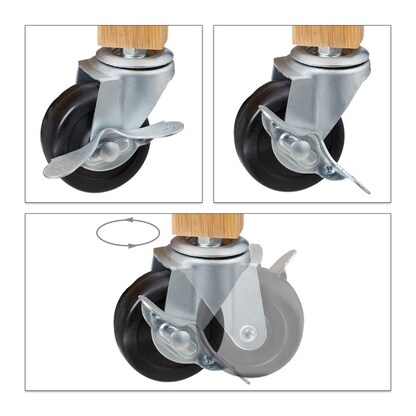 Artikelbild 7 für relaxdays Servierwagen braun 59,5 x 35,0 x 82,0 cm, Artikelnummer 644033