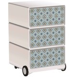 Artikelbild 1 für PAPERFLOW easyBox Vintage Rollcontainer weiß, bunt 60827 4 Auszüge 39,0 x 43,6 x 64,2 cm, Artikelnummer 215461