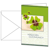 Artikelbild 1 für SIGEL Glückwunschkarten Kleeblatt DS004 DIN A6, 10 St., Artikelnummer 158808