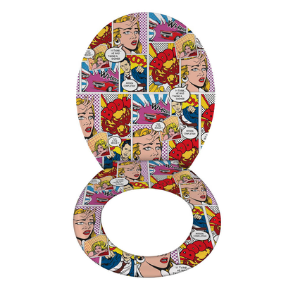 Artikelbild 2 für WENKO WC-Sitz mit Absenkautomatik Pop-Art weiß, bunt, 1 St., Artikelnummer 666162