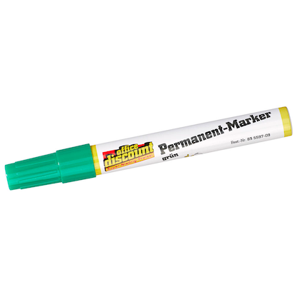 Artikelbild 3 für office discount Permanentmarker grün 1,5 - 3,0 mm, 1 St., Artikelnummer 835597