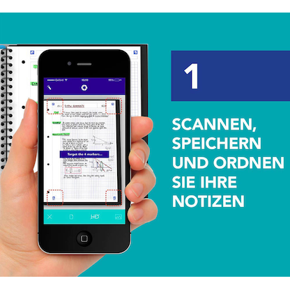 Artikelbild 8 für OXFORD Collegeblock DUO touch Lineatur 27/28 liniert und kariert DIN A4 Innen- und Außenrand, 1 Block, Artikelnummer 804950