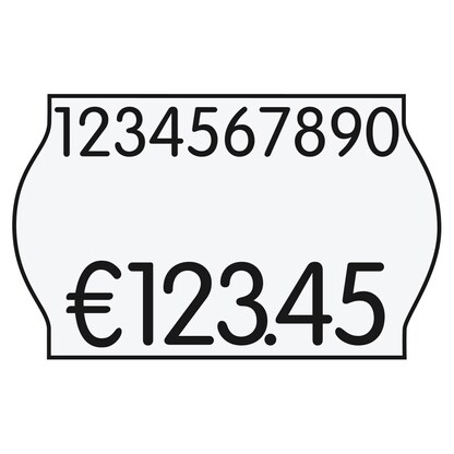 Artikelbild für CreenLine Preisetiketten weiß permanent 26,0 x 16,0 mm, 18 Rollen, Artikelnummer 856505