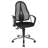 Artikelbild 1 für Topstar Bürostuhl Point 60 Netz Plus, G200 Stoff schwarz, Gestell chrom, Artikelnummer 383109
