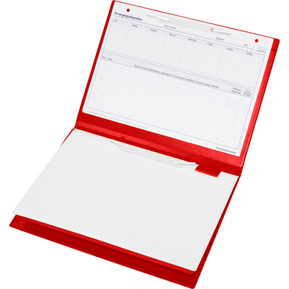 Artikelbild 3 für BOI Patienten-Dokumentationsmappe Professional-Line DIN A4 quer rot, 1 St., Artikelnummer 666972